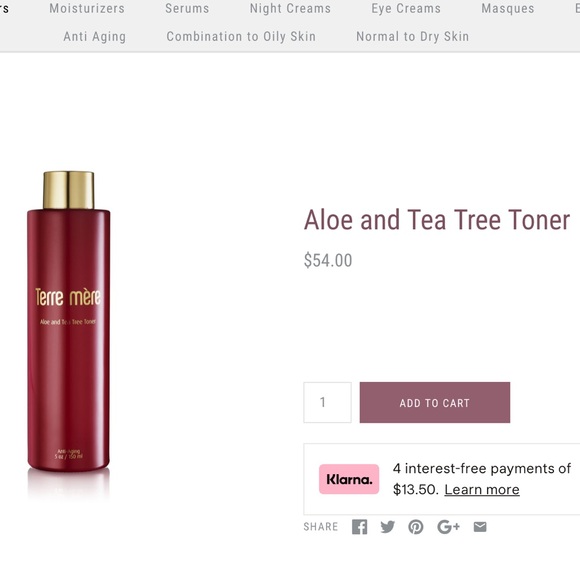 Terre Mere Anti-Aging Toner - Picture 1 of 3